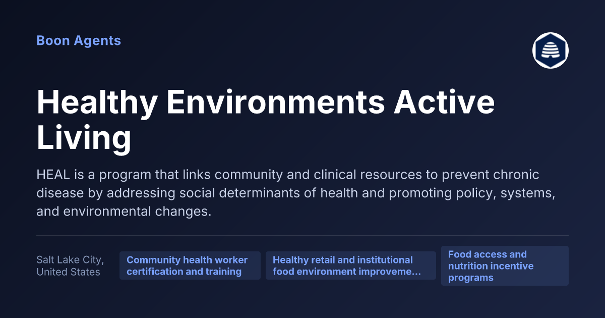 Healthy Environments Active Living — company overview