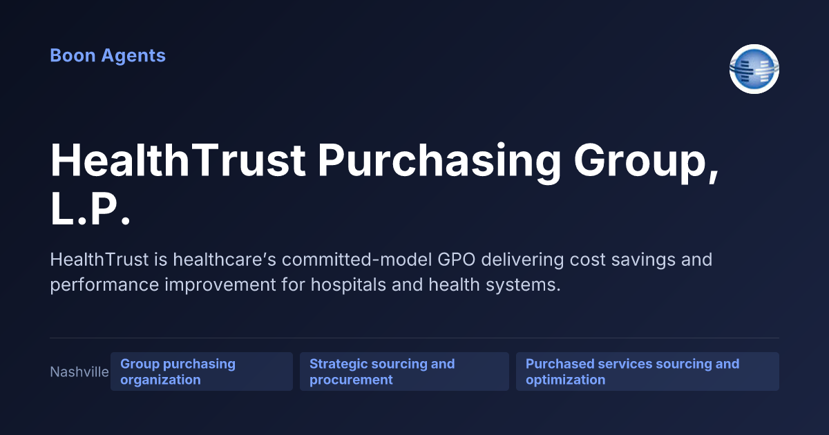 HealthTrust Purchasing Group, L.P. — company overview