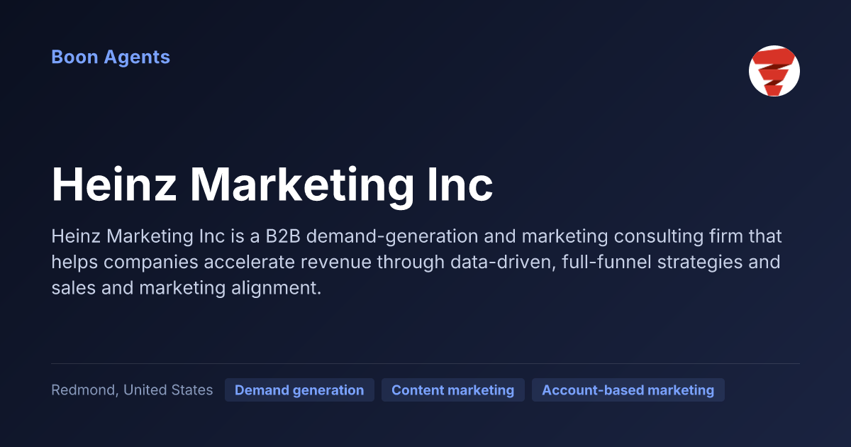 Heinz Marketing Inc — company overview