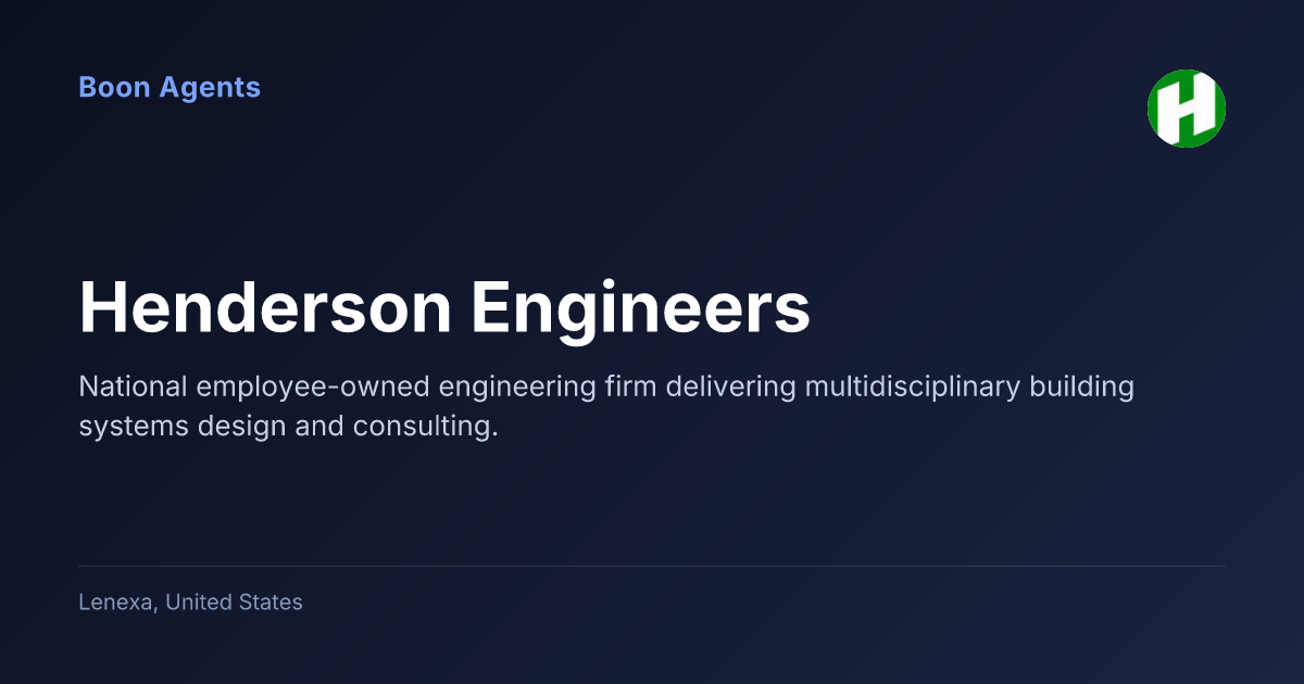 Henderson Engineers — company overview