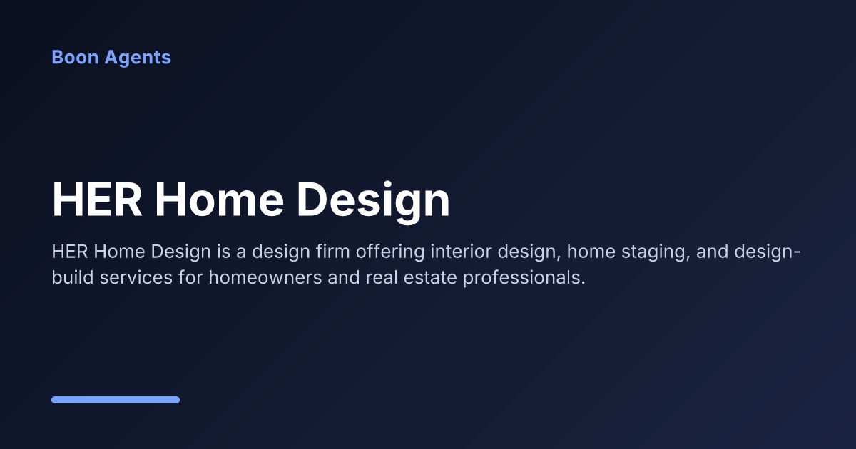 HER Home Design — company overview