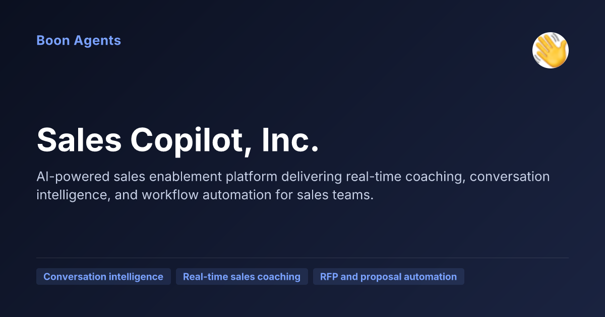 Sales Copilot, Inc. — company overview