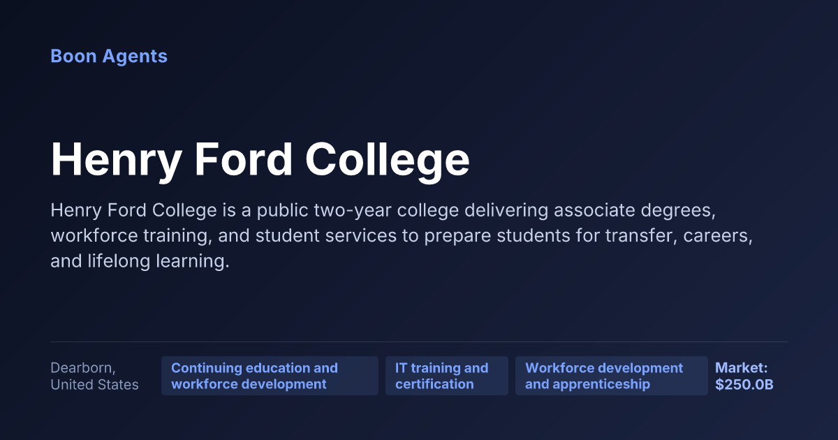 Henry Ford College — company overview