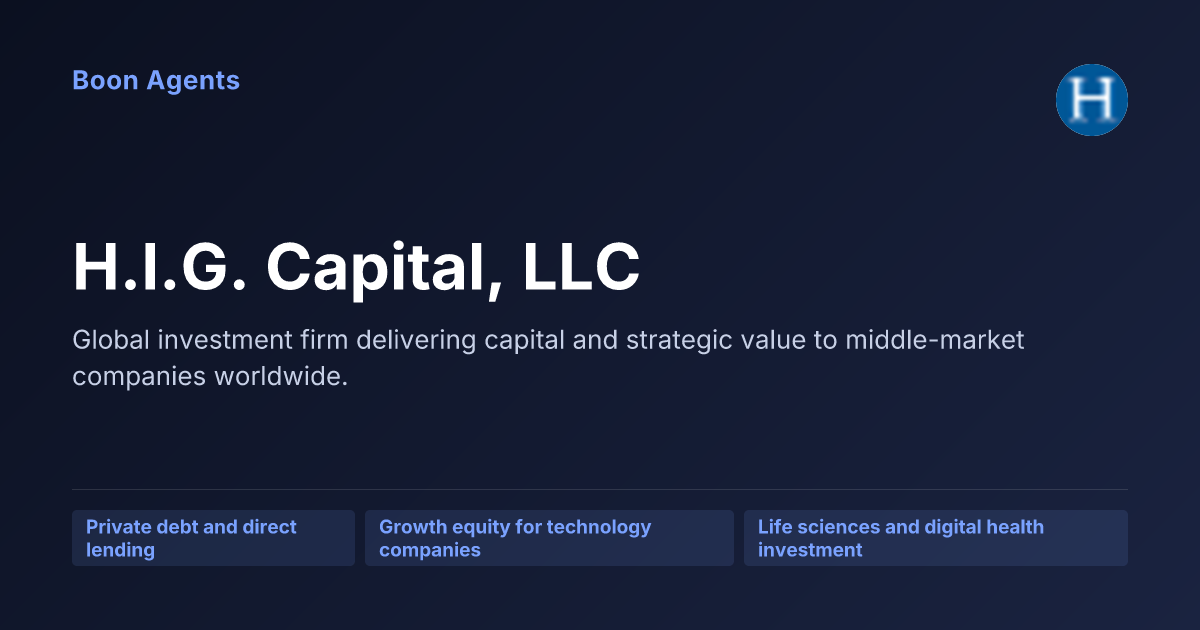 H.I.G. Capital, LLC — company overview