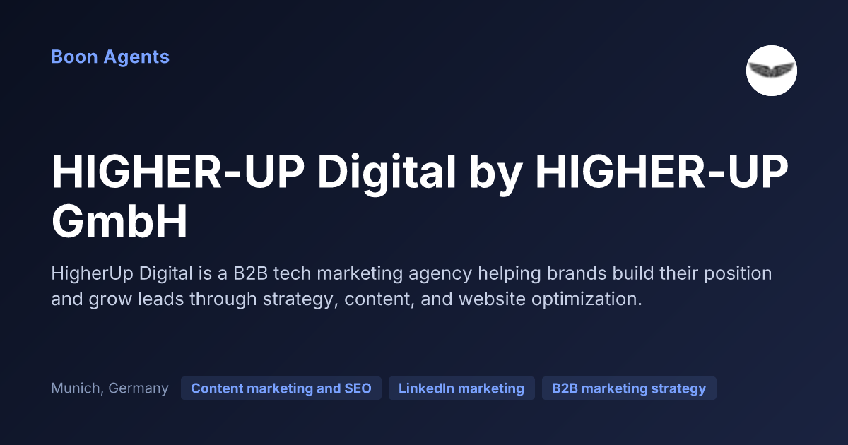 HIGHER-UP Digital by HIGHER-UP GmbH — company overview