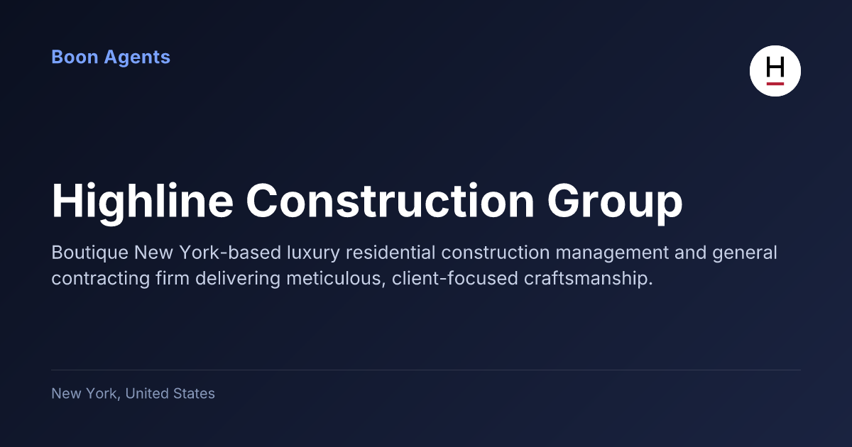 Highline Construction Group — company overview