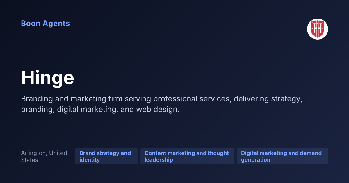 Hinge — company overview
