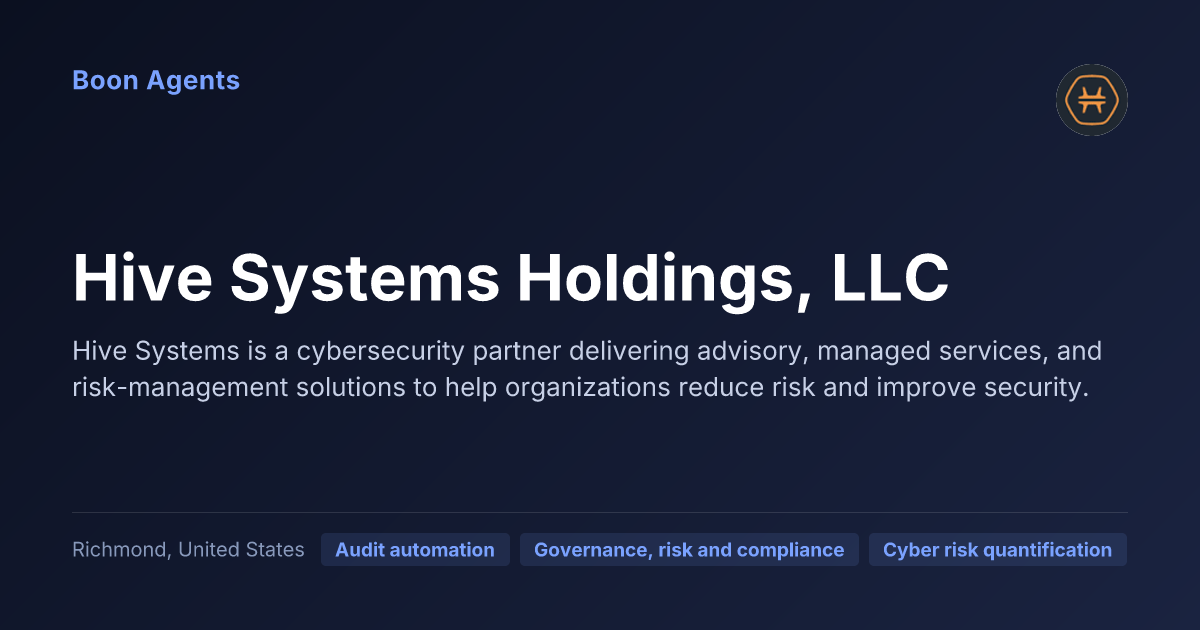 Hive Systems Holdings, LLC — company overview