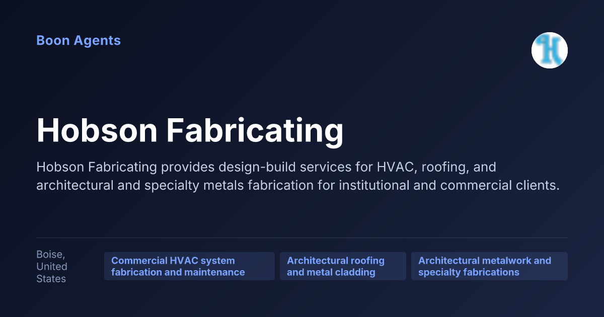 Hobson Fabricating — company overview