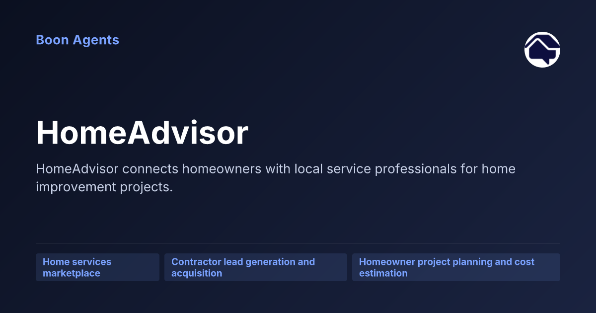 HomeAdvisor — company overview