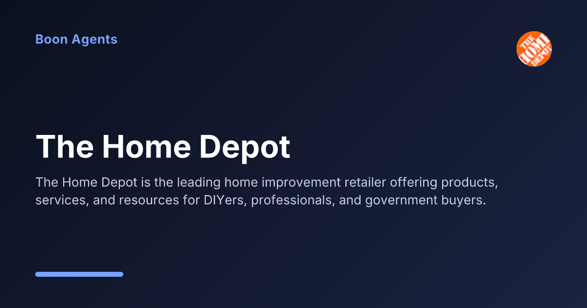 The Home Depot — company overview