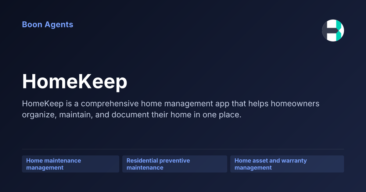 HomeKeep — company overview