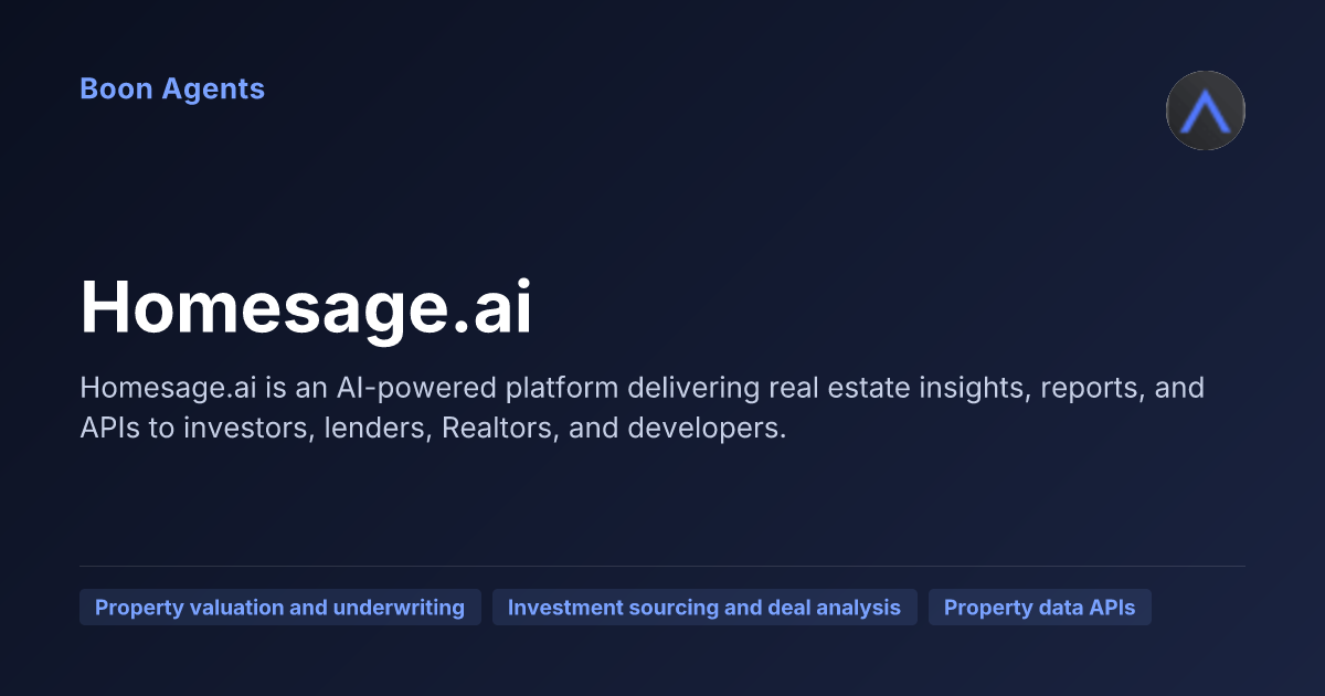 Homesage.ai — company overview