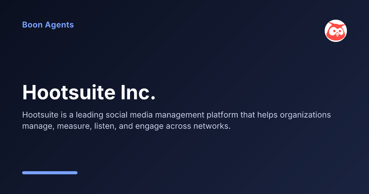 Hootsuite Inc. — company overview