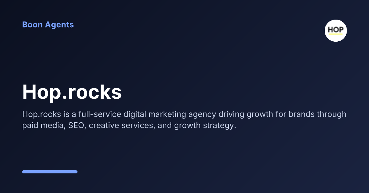 Hop.rocks — company overview