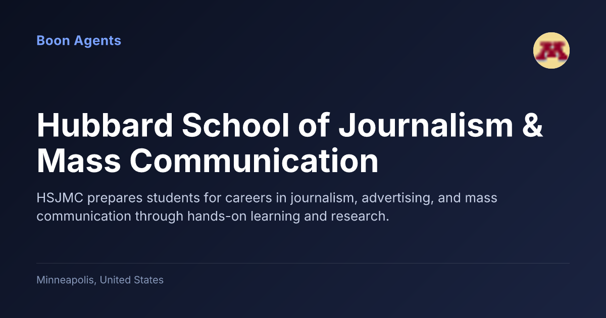 Hubbard School of Journalism & Mass Communication — company overview