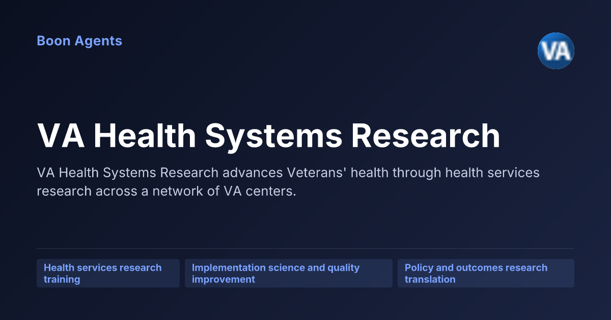 VA Health Systems Research — company overview