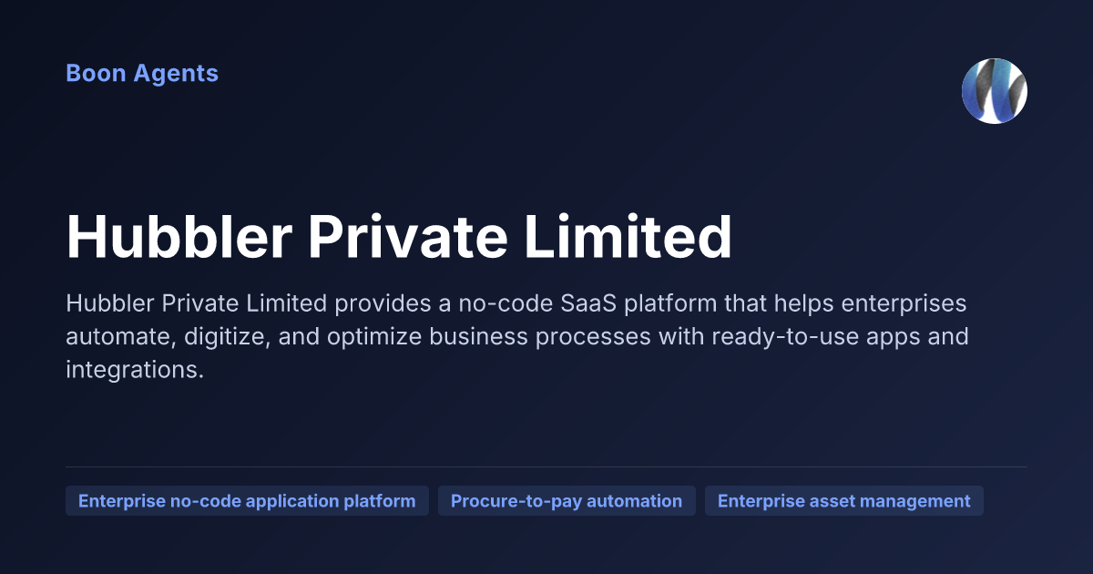 Hubbler Private Limited — company overview