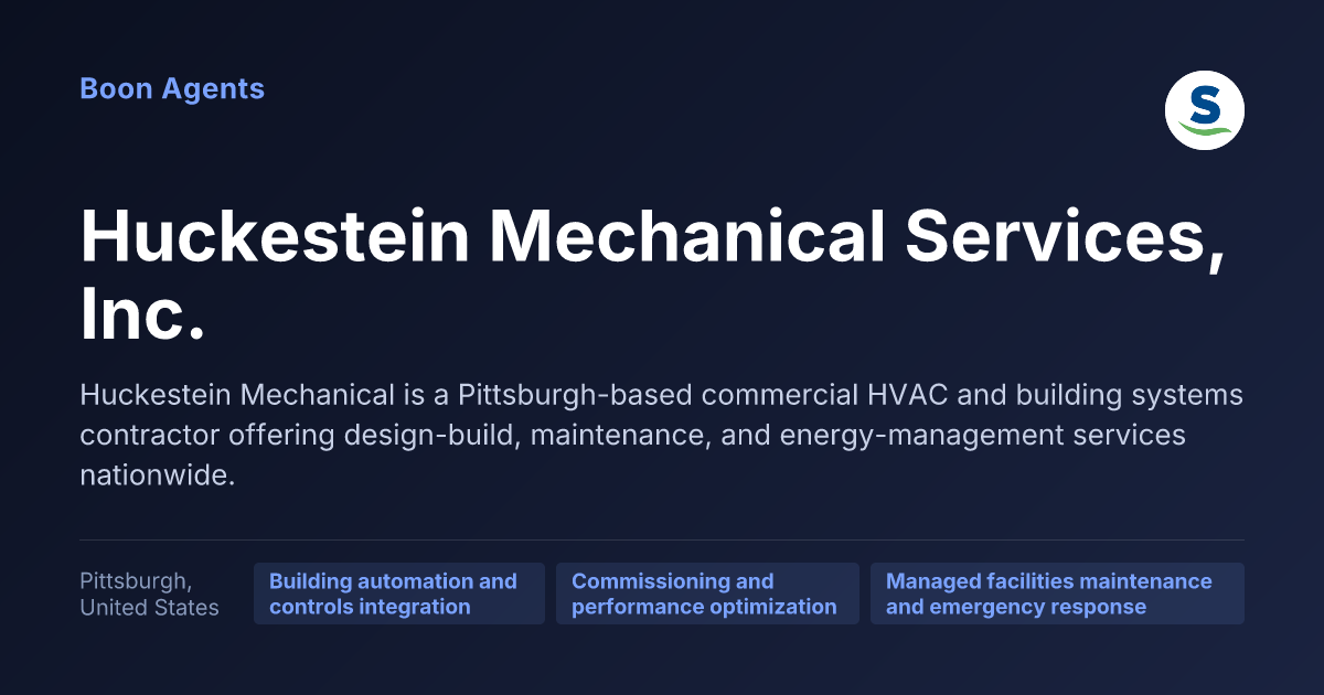 Huckestein Mechanical Services, Inc. — company overview