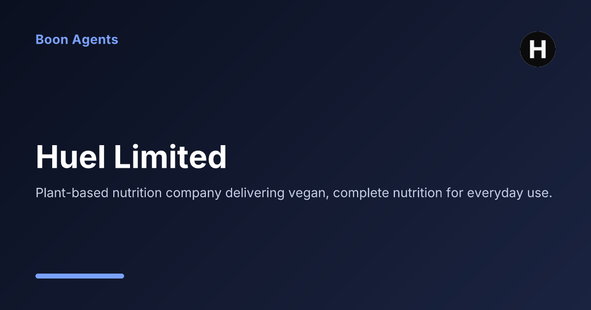 Huel Limited — company overview