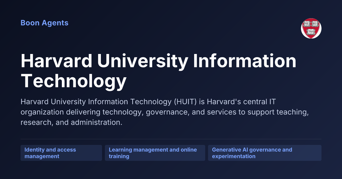 Harvard University Information Technology — company overview