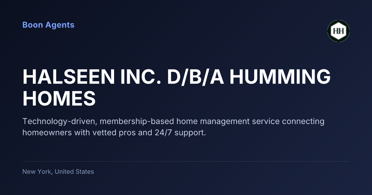 HALSEEN INC. D/B/A HUMMING HOMES — company overview