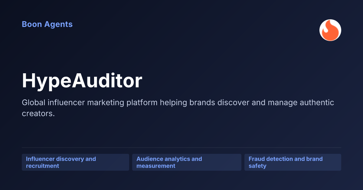 HypeAuditor — company overview