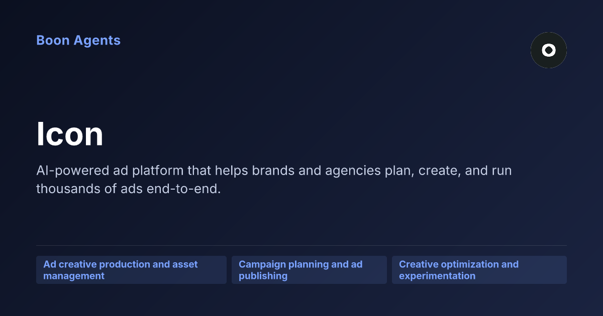 Icon — company overview