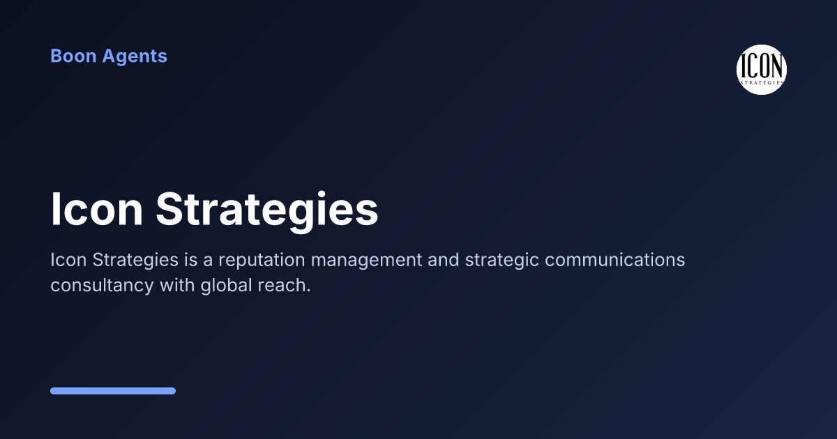 Icon Strategies — company overview