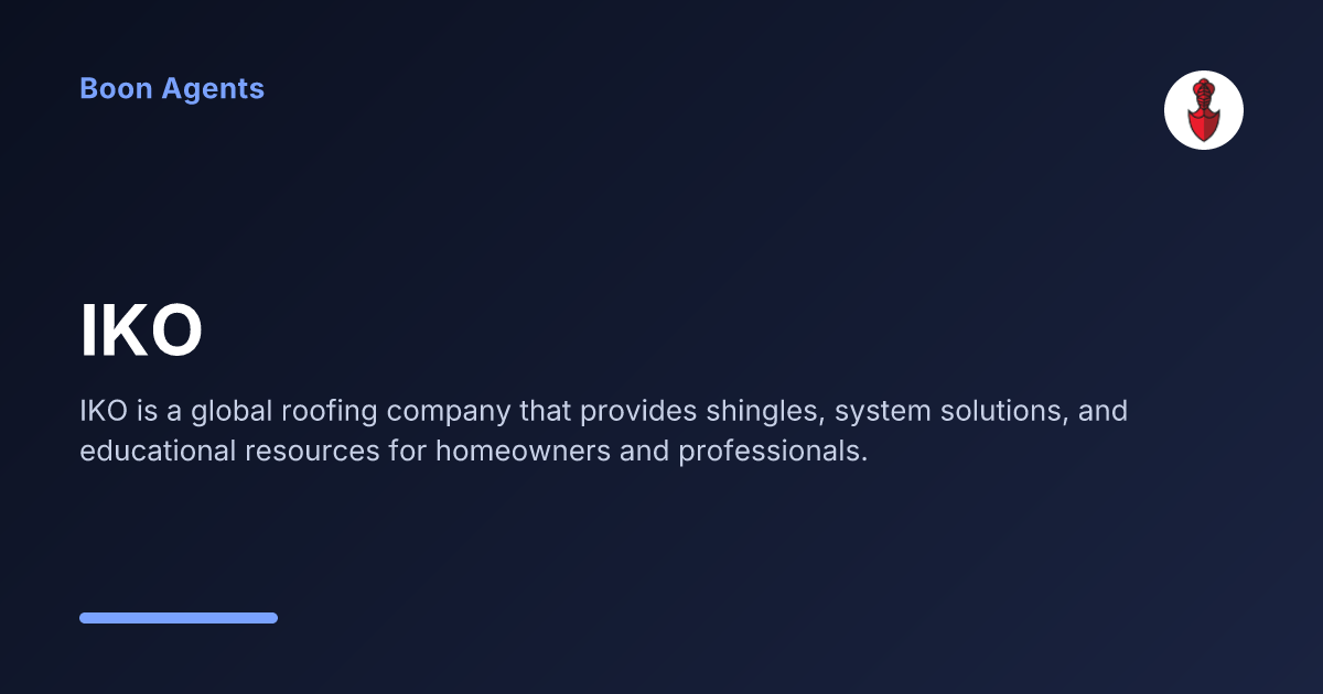 IKO — company overview
