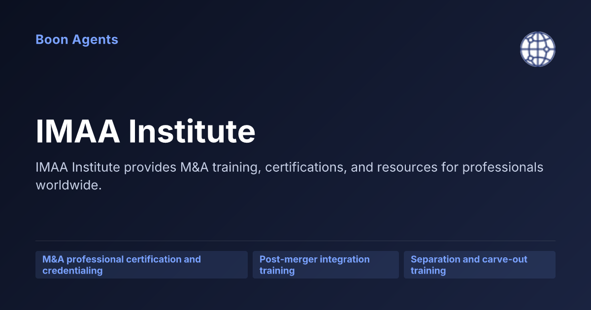 IMAA Institute — company overview