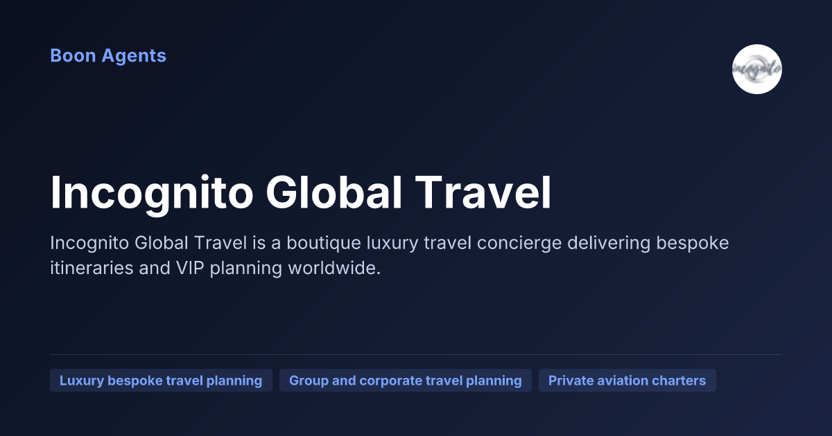 Incognito Global Travel — company overview