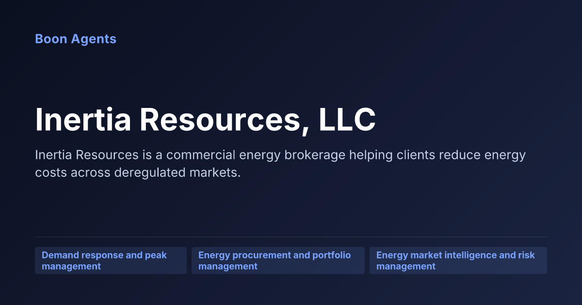 Inertia Resources, LLC — company overview