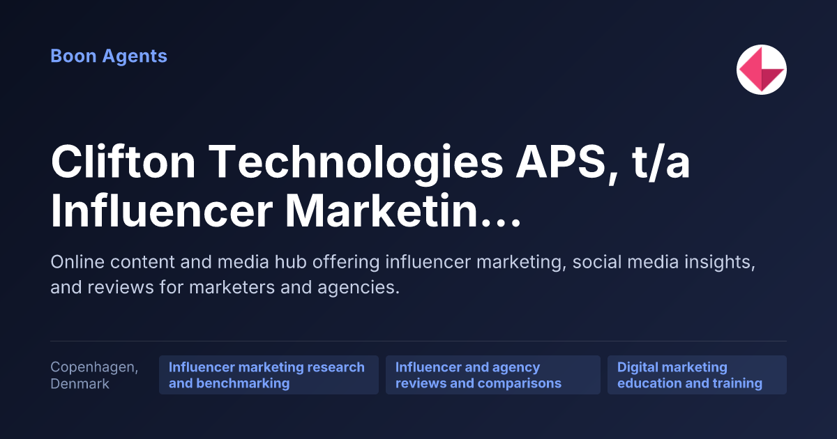 Clifton Technologies APS, t/a Influencer Marketing Hub — company overview