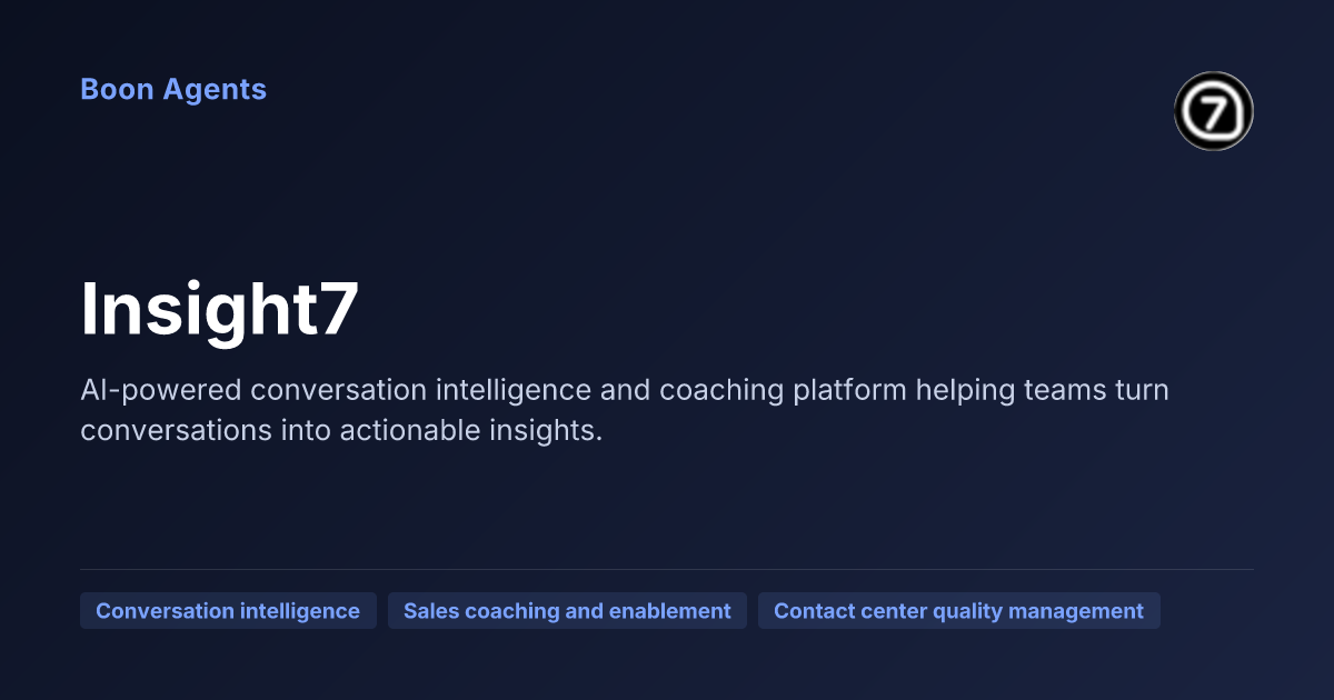 Insight7 — company overview