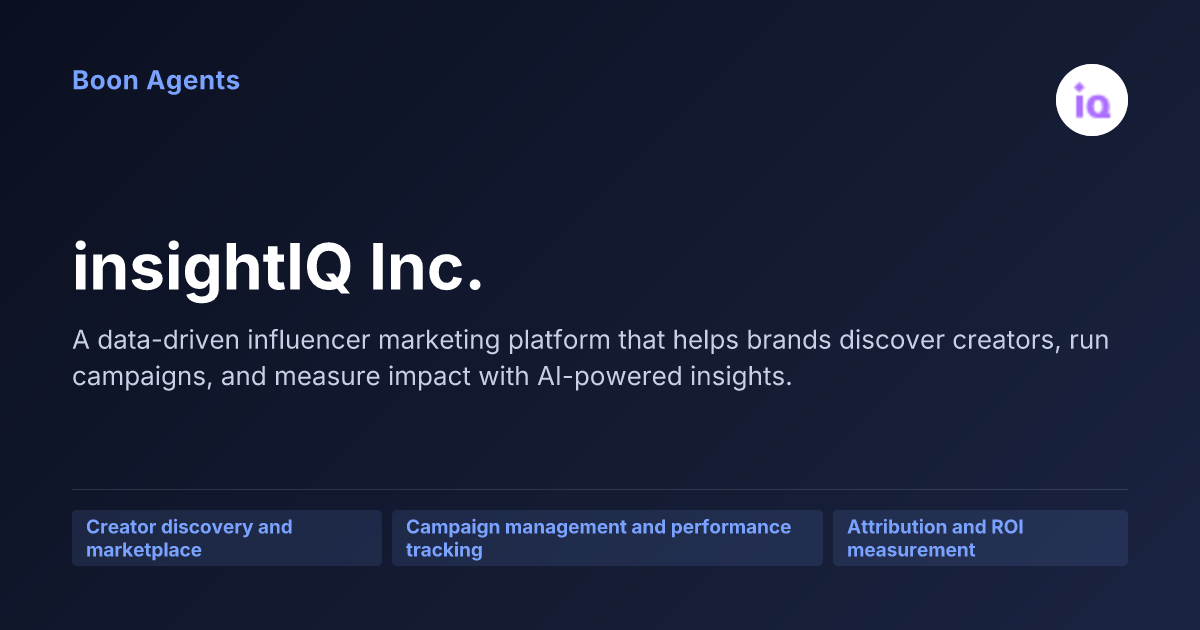 insightIQ Inc. — company overview