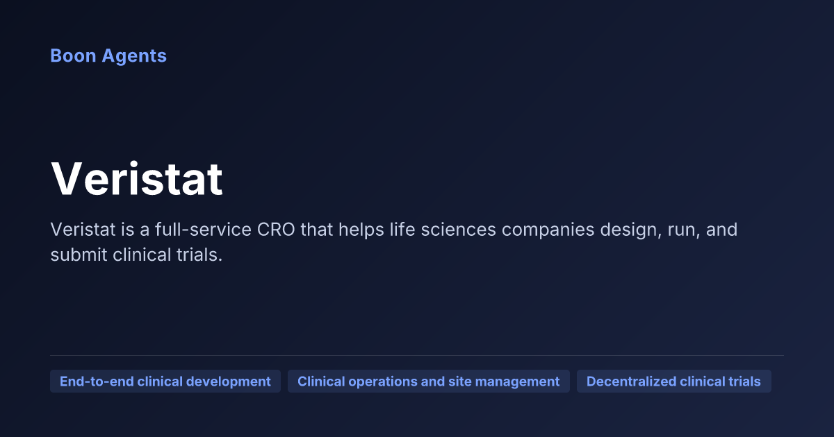 Veristat — company overview