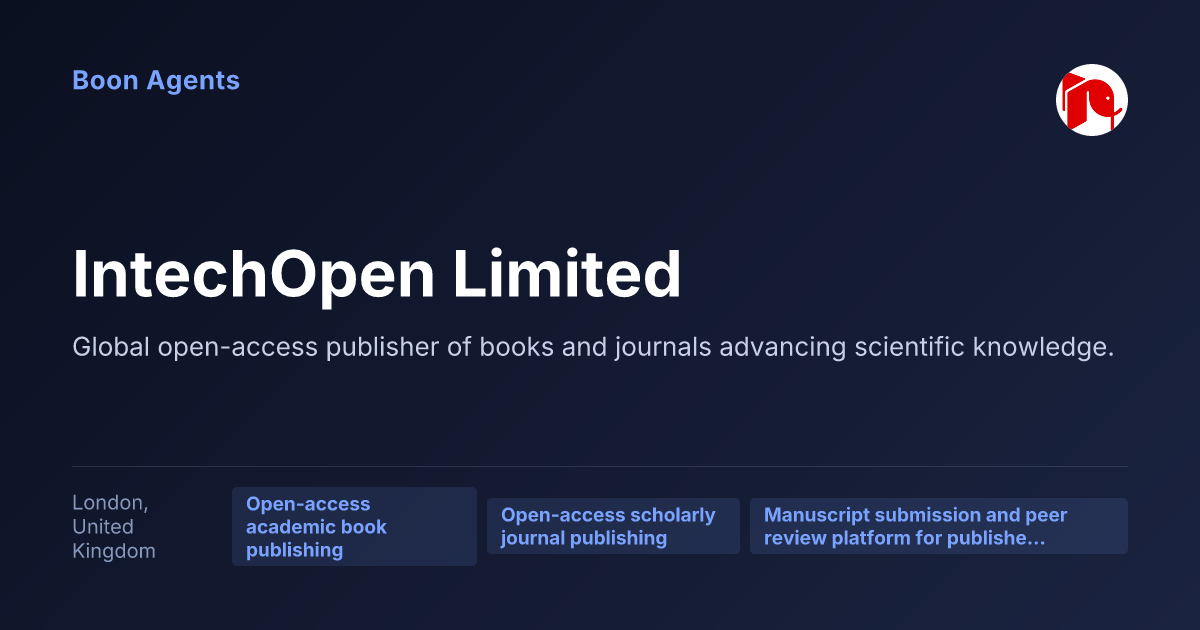 IntechOpen Limited — company overview