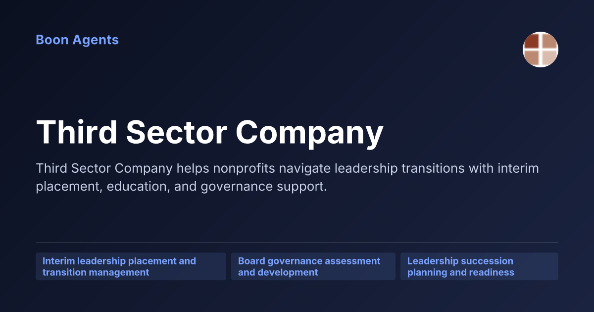 Third Sector Company — company overview
