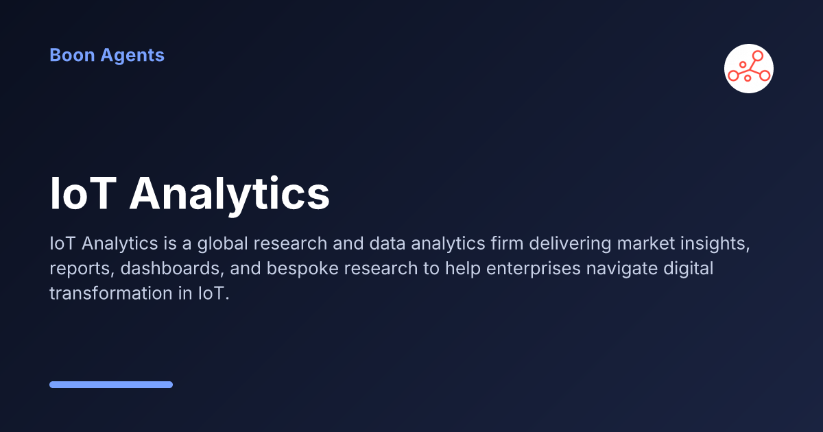 IoT Analytics — company overview