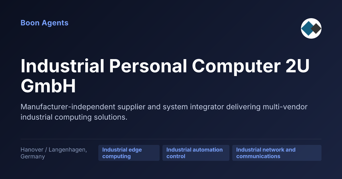Industrial Personal Computer 2U GmbH — company overview