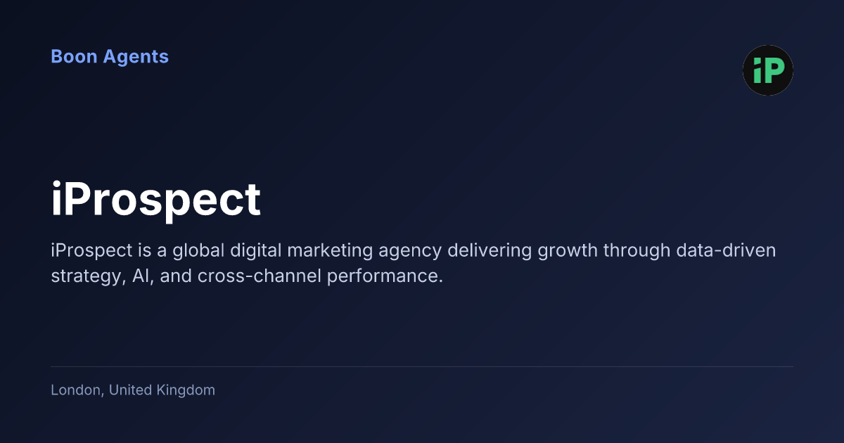 iProspect — company overview