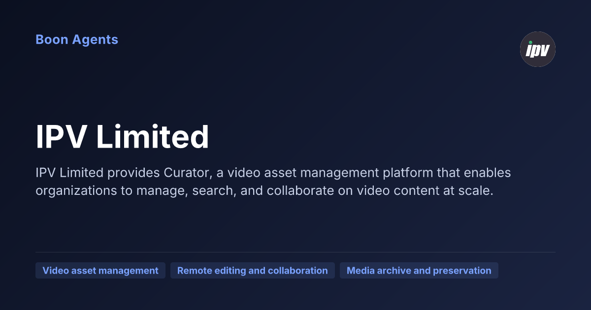 IPV Limited — company overview
