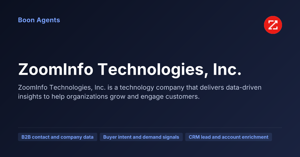 ZoomInfo Technologies, Inc. — company overview