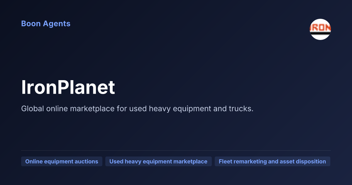 IronPlanet — company overview