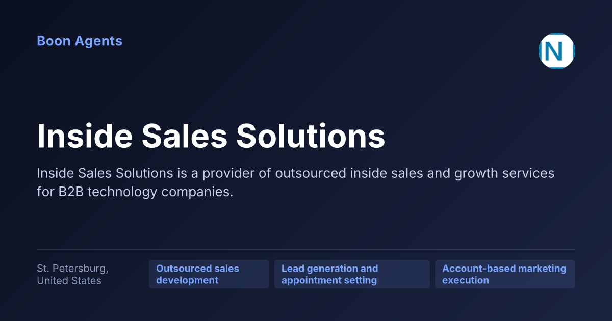 Inside Sales Solutions — company overview
