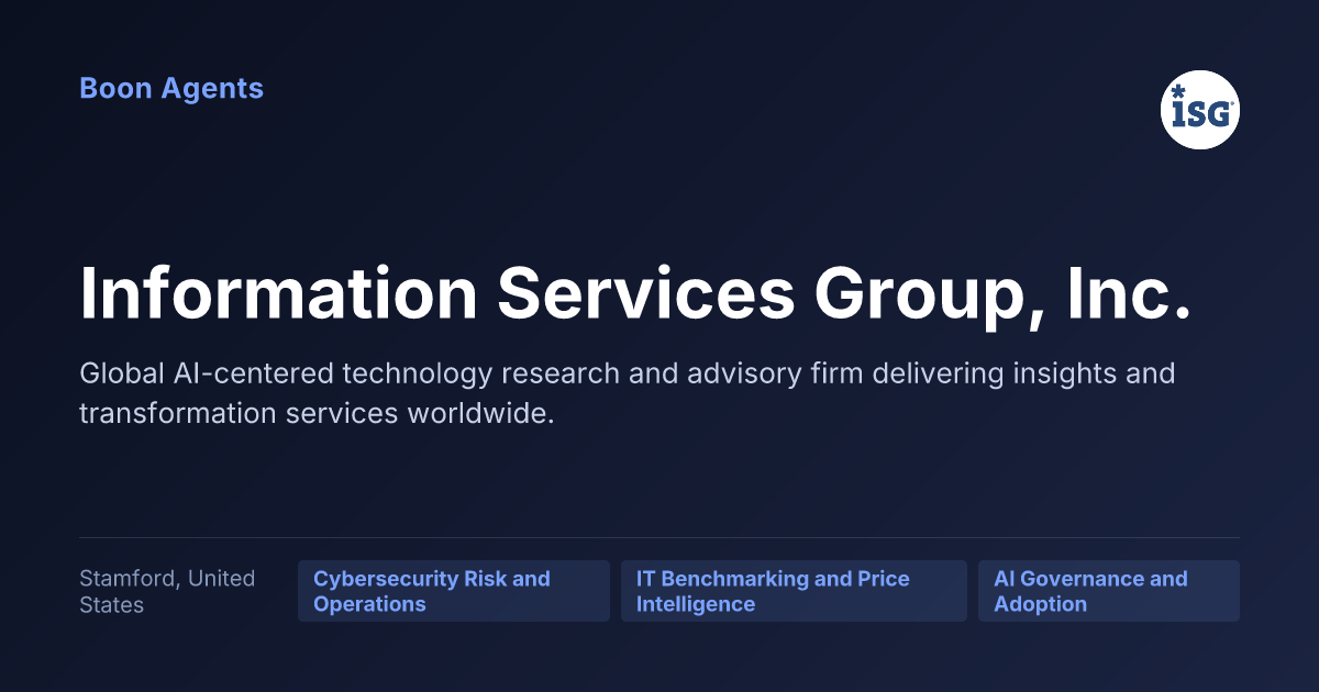 Information Services Group, Inc. — company overview