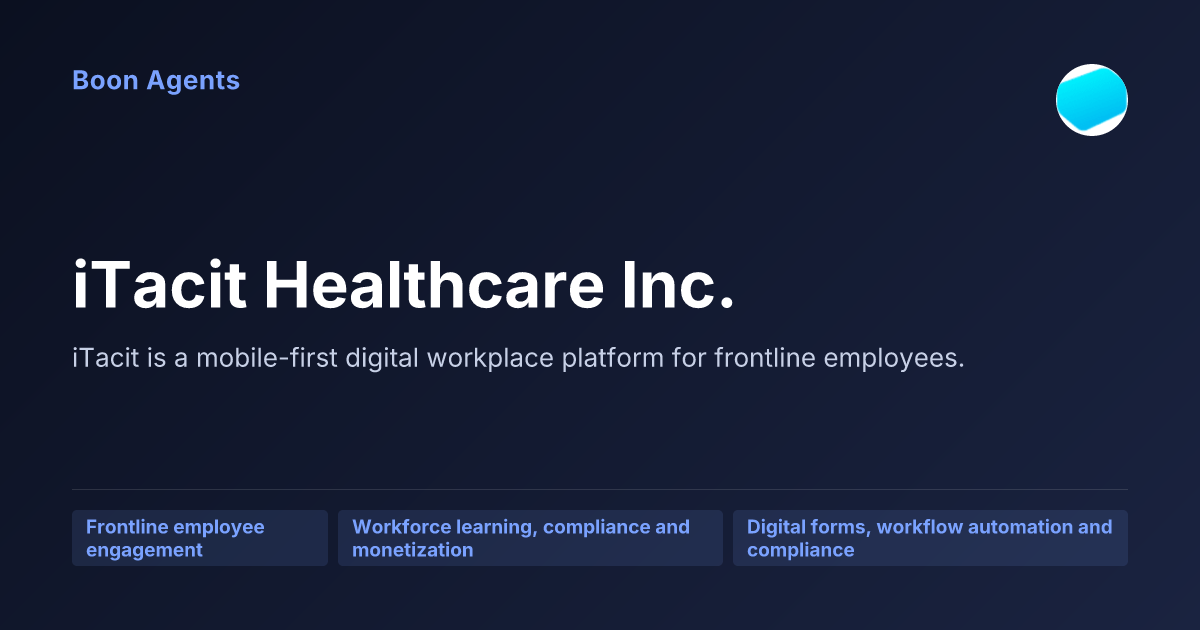 iTacit Healthcare Inc. — company overview