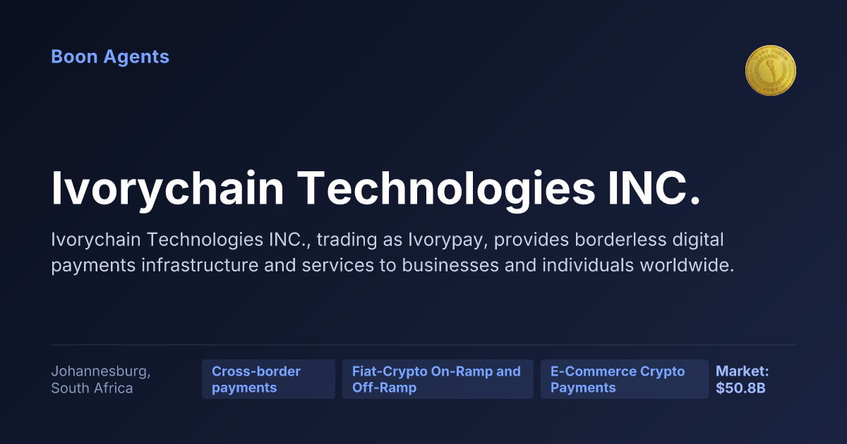 Ivorychain Technologies INC. — company overview