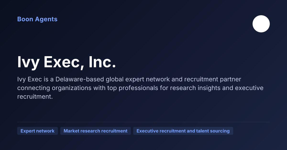 Ivy Exec, Inc. — company overview